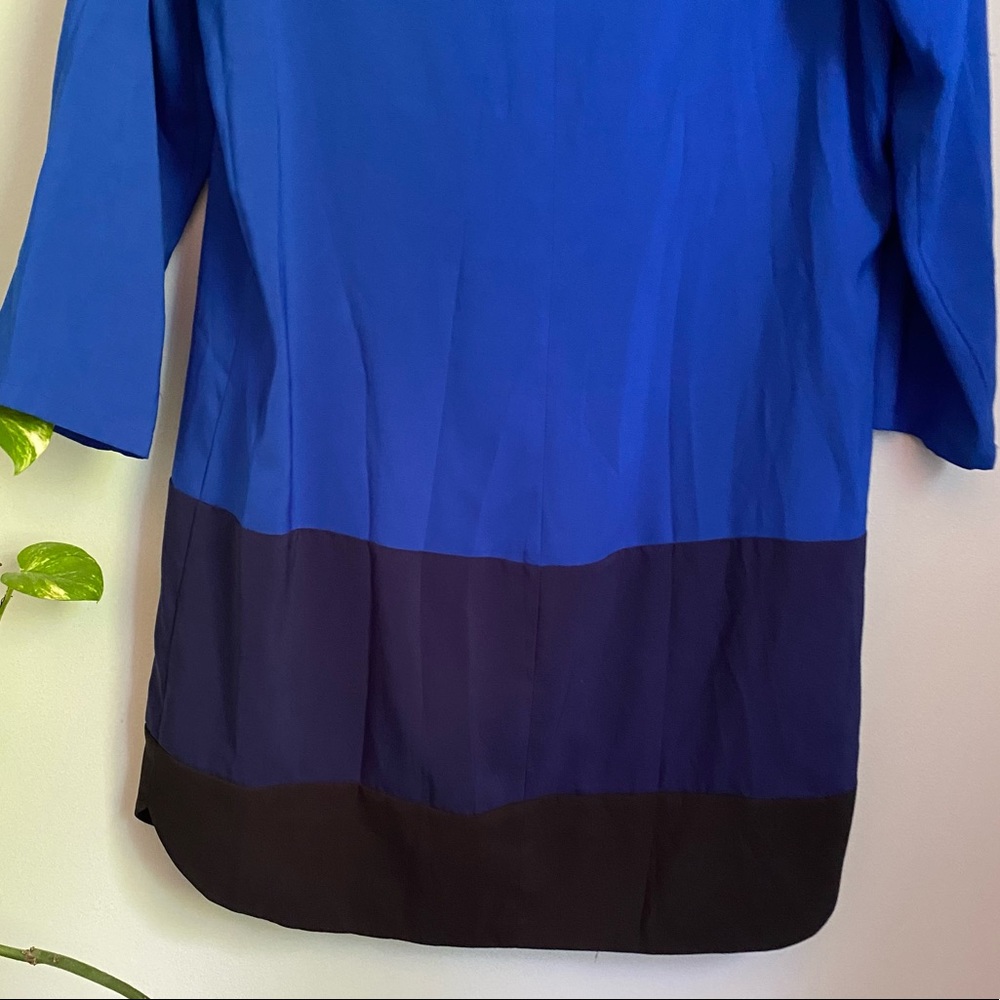 Blue Color Block Dress - Picture 3 of 6
